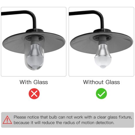 Haofy 9W E27 LED-Bewegungsmelderlampe, intelligente PIR-Lampe mit automatischer Einschaltfunktion für den Außenbereich
