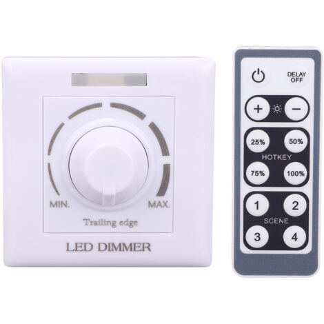 Haofy Smart Dimmerschalter, einstellbarer Dimmer mit IR-Fernbedienung für LED-Beleuchtung zu Hause(220V)