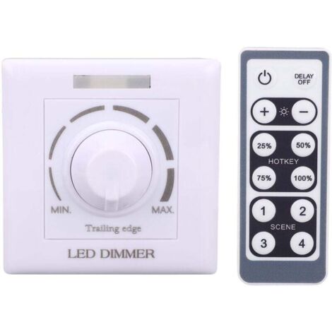 Haofy Variateur Intelligent, variateur réglable avec télécommande IR pour éclairage LED Home(220V)