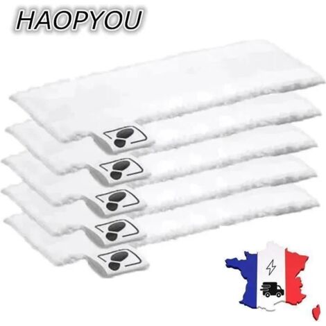 HAOPYOU-Lot de 5 Bonnettes Microfibre pour Karcher Easy Fix SC2 SC3 SC4 SC5Lingettes Remplacement pour Nettoyeurs Vapeur