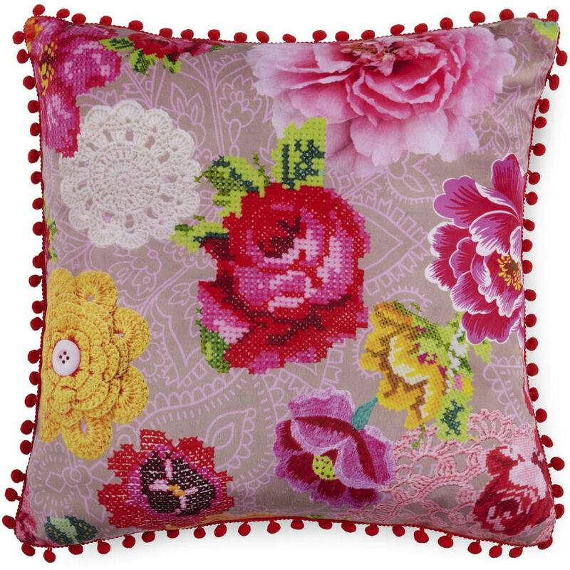 

Cojín decorativo WOODSTOCK 48x48 cm - Multicolor - Happiness