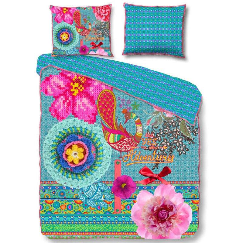 

Funda de edredón ADVENTURES 200x200/220 cm - Multicolor - Happiness