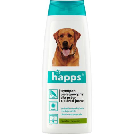 HAPPS Shampoo per cani di colore chiaro - 200 ml - cura e lucentezza