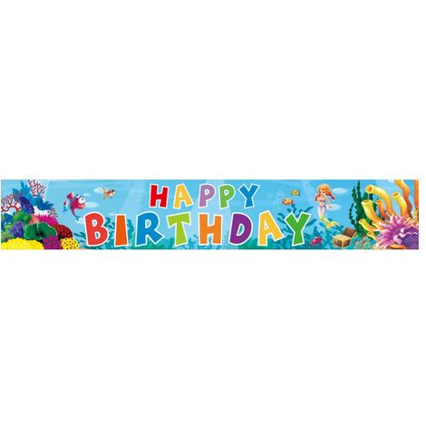 Happy Birthday Yard Buntes Banner Outdoor-Dekoration Geburtstagsfeier Outdoor- und Indoor-hängende Banner – Muster 3