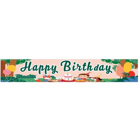Happy Birthday Yard Buntes Banner Outdoor-Dekoration Geburtstagsfeier Outdoor- und Indoor-hängende Banner – Muster 4