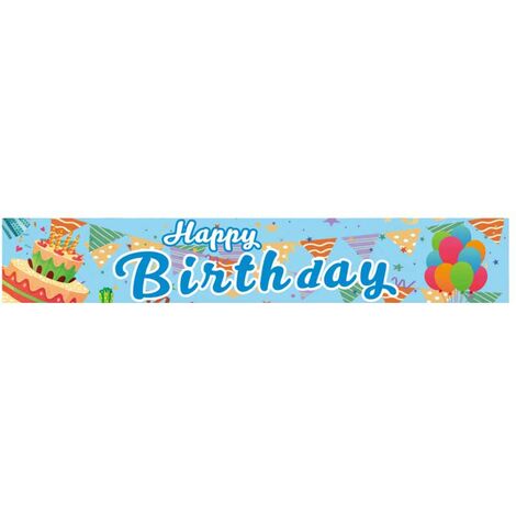 Happy Birthday Yard Buntes Banner Outdoor-Dekoration Geburtstagsfeier Outdoor- und Indoor-hängende Banner – Muster 5