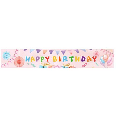 Happy Birthday Yard Buntes Banner Outdoor-Dekoration Geburtstagsfeier Outdoor- und Indoor-hängende Banner – Muster 7