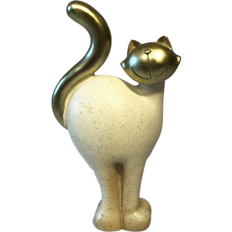 gold cat ornament