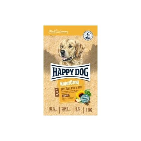 Happy Dog Hundefutter NaturCroq Geflügel pur & Reis Inhalt: 1kg