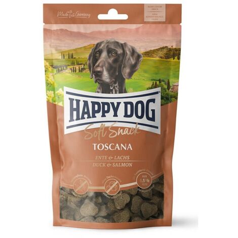 Happy Dog  Snack morbido  Bustina da 100 g - Toscana Anatra e Salmone 100 g