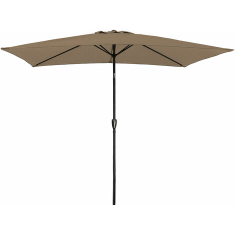 HAPPY GARDEN - Parasol droit HAPUNA rectangulaire 2x3m taupe
