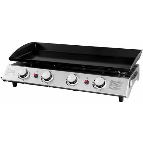 HAPPY GARDEN - Plancha au gaz VALENCIA - 4 brûleurs 10kW