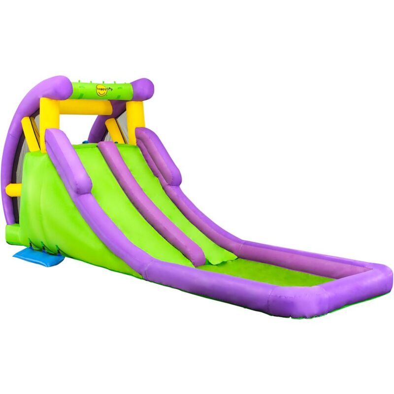 Happy Hop - Tobogán De Agua Hinchable Con Piscina Pvc 600X215X255 Cm