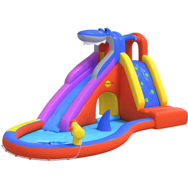 Happy Hop - Tobogán De Agua Inflable Con Piscina Pvc 450X320X240 Cm