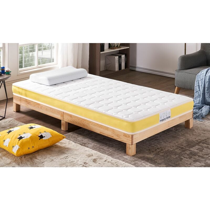 Happy Kidz Pocket Spring Mattress. Replacement Mattress For Bunk Beds, Cabin Beds and Mid Sleepers - 2FT6 Small Single