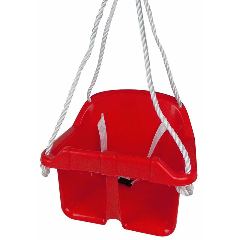 

Columpio para bebé con cinturón seguridad plástico rojo - Rojo - Happy People