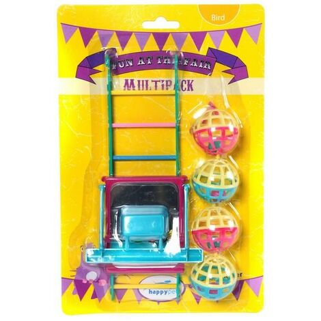 Happy Pet Fun at the Fair Bird Toy Multi-Pack PK6 - 45951