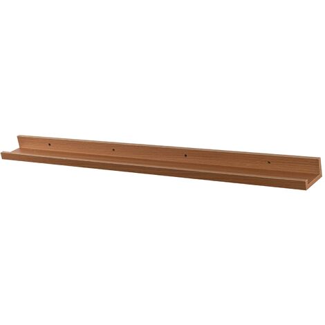 Harbour Housewares Floating Picture Ledge Wall Shelf - 90cm - Brown