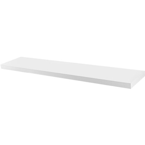 Harbour Housewares Modern Floating Wall Shelf - 120cm - White