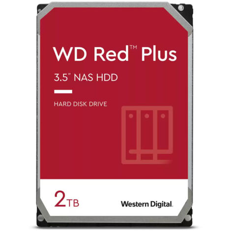 Hard Disk Red Plus 2 Tb Nas Sata 3 3.5 (Wd20Efpx)