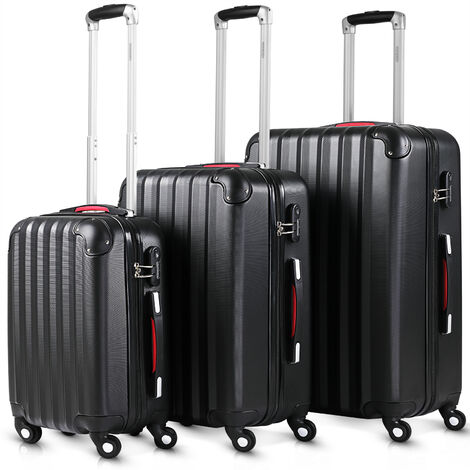 Hard Shell Suitcase Set Trolley Strong Spinner Bag Cases Cabin Luggage 3 Pieces