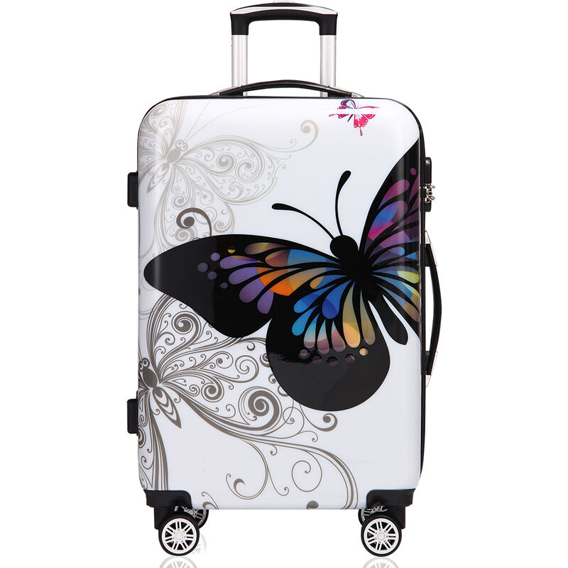 4 wheel hard shell suitcase