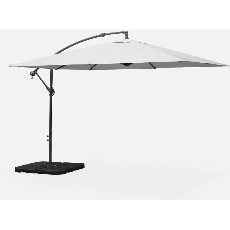 

Hardelot, sombrilla 3x3m- Alice's Garden - Gris claro