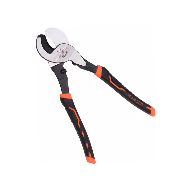 570080, heavy duty cable cutter 245mm (9.5) long, soft grip handles - Harden