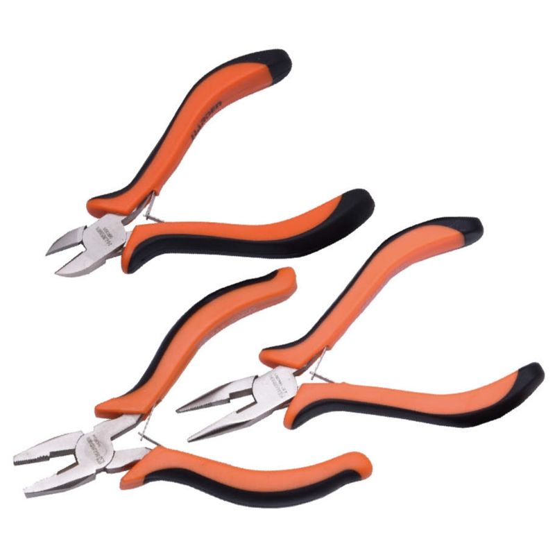 Harden - mini pliers set 3 pcs 125 mm long for electronics and craft (HAR 560309)