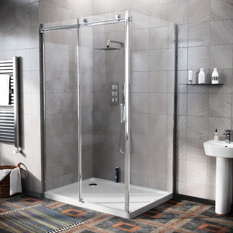Hardwick 1200 x 800mm Frameless Sliding Shower Door Enclosure