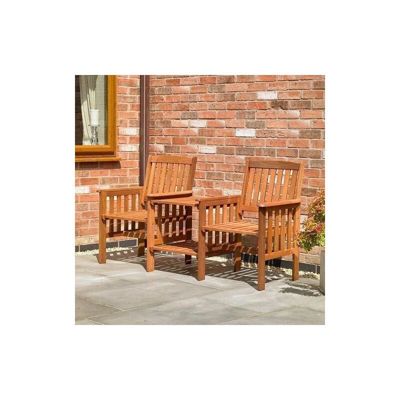 Hardwood Garden Love Seat Patio Companion Chair