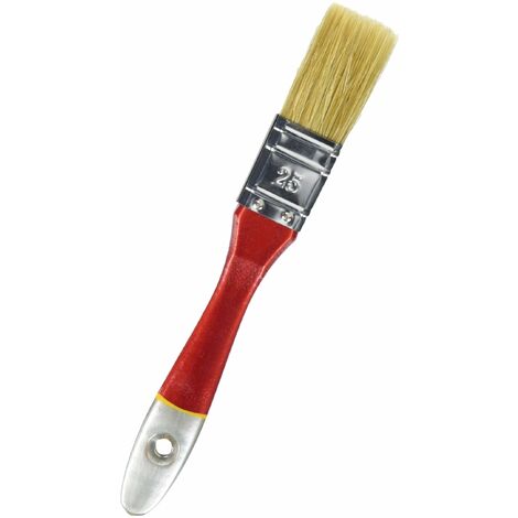 Set pennelli pittura vernice 9 pz con manico in legno Appendibili Pennello  Total