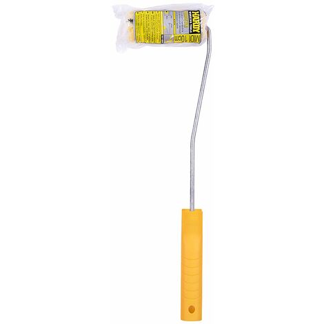 HARDY WORKING TOOLS Rullo Di Vernice Set, Rullo Di Vernice Pennello di poliestere, Altezza del pelo 9mm, Lunghezza 10mm, Diametro 30mm, nero-giallo, A0180-525000
