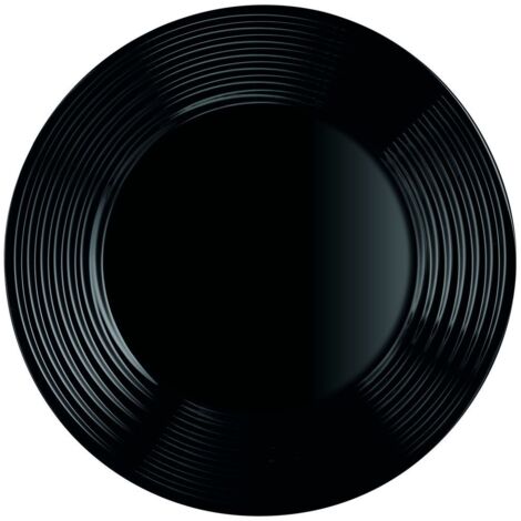 HARENA PIATTO PIANO DA PORTATA DIAMETRO DA 27 CM IN COLORE NERO