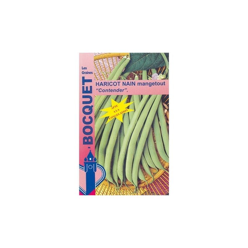 Graines Bocquet - Haricot nain mangetout Contender - 120g
