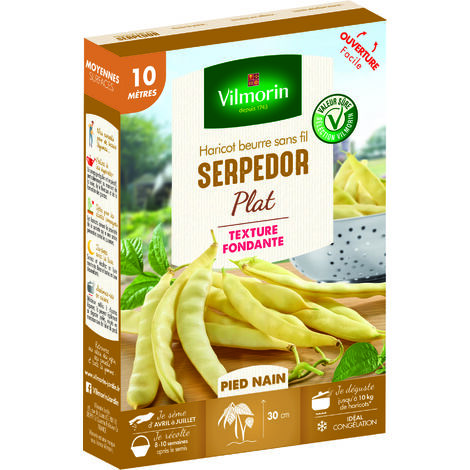 Haricot Nain Plat Beurre Serpedor - 10 m Vilmorin