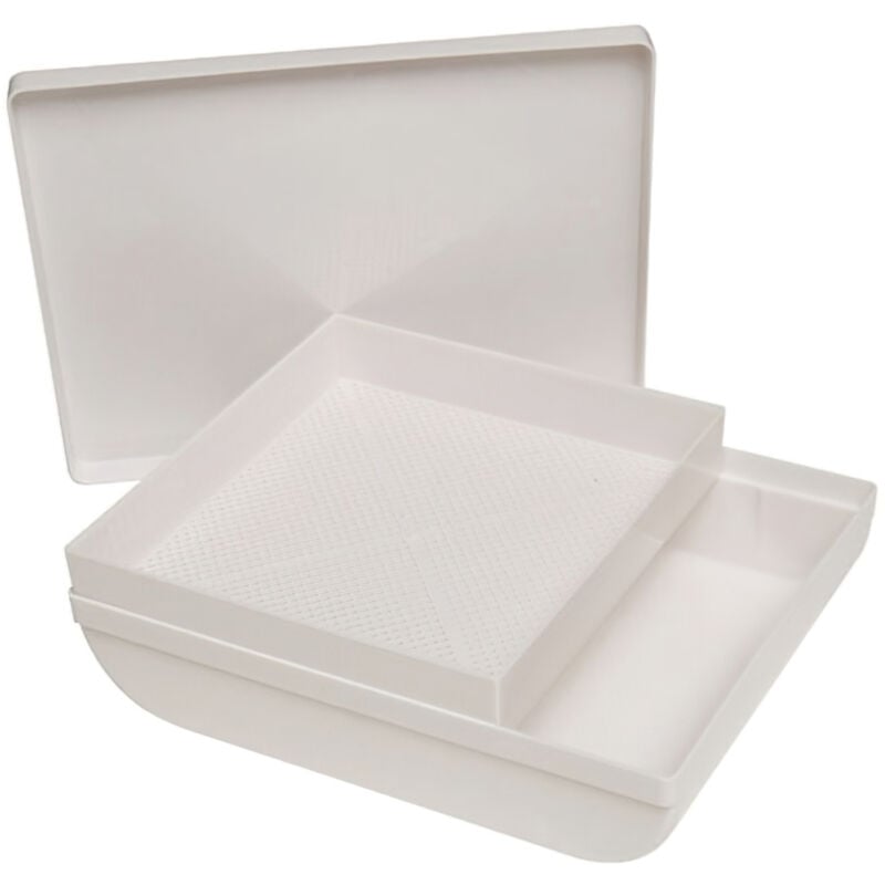 Oryx - Boîte à tamis en plastique avec couvercle