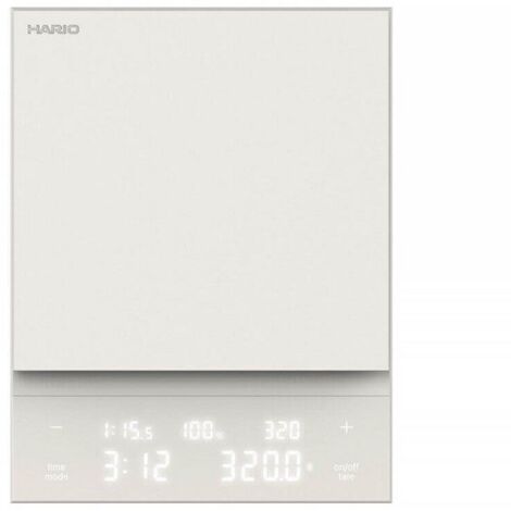 HARIO - Kaffeewaage de Kaffee Polaris white Waage de Kaffee Wiegen Geschenk Geschenk CST-2000-W