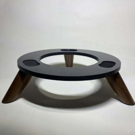 SNQ Harman Kardon Glass Series et Crystal 4e génération de support audio de bureau en bois massif absorbant les chocs