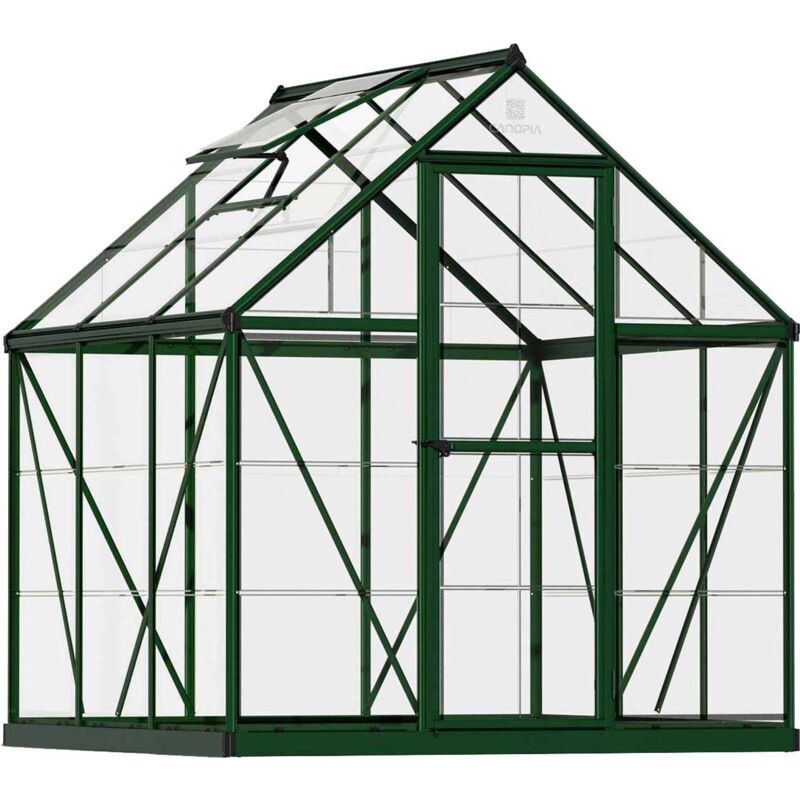 Palram - Serre de jardin en aluminium vert et polycarbonate Harmony 3.4m²