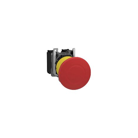 Harmony arrêt d'urgence rouge Ø22 - tête Ø 40 - pousser-tirer - 1O+1F - XB5AT845