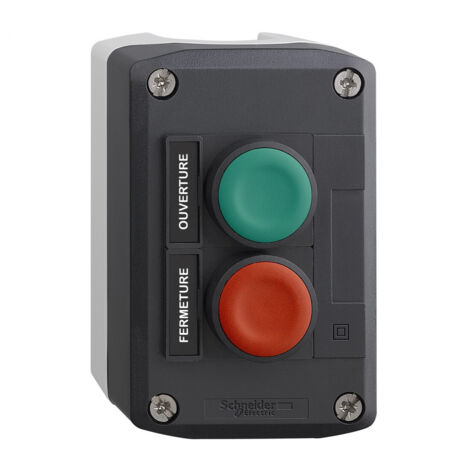 Harmony boite - 2 boutons poussoirs Ø22 - vert et rouge - XALD241