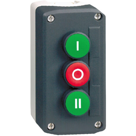 Harmony boite 3 boutons poussoirs diam. 22 vert /rouge /vert SCHNEIDER XALD339