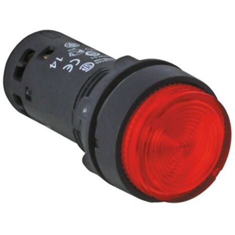 Harmony bouton poussoir lumineux - Ø22 - LED rouge - à accrochage - 1F - 24v