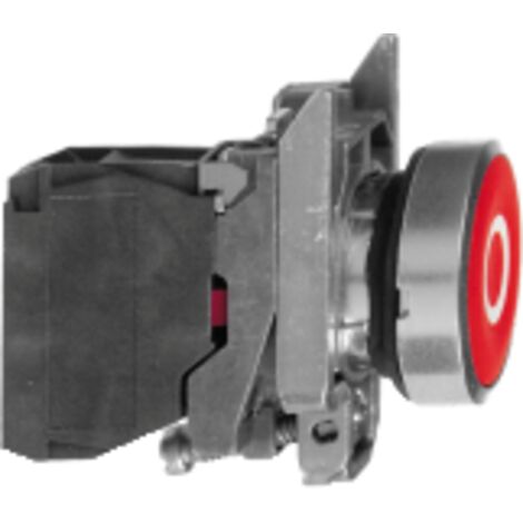 Harmony bouton-poussoir rouge Ø22 - à impulsion affleurant - 1O - XB4BA4322
