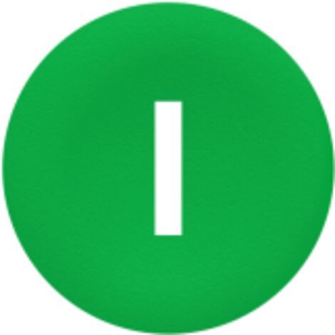 Harmony cabochon lisse I - vert pour poussoir rond Ø 22 - Vendu par lot de 10 (PU affiché)