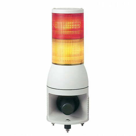 Colonnes lumineuses pré-configurées à LED Feu Flash, Fixe, Rouge / Ambre avec Sirène, série Harmony XVC1, 24 V c.c. ( Prix pour 1 )