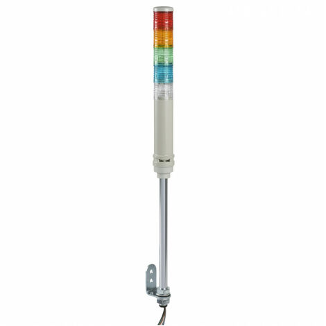Colonnes lumineuses pré-configurées à LED Feu Flash, Fixe, Rouge / Vert / Ambre / Bleu / Clair avec Buzzer, série ( Prix pour 1 )