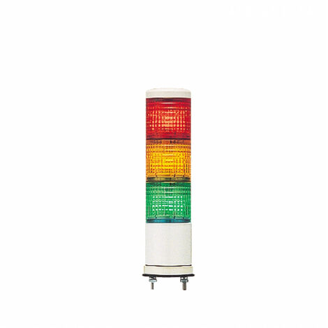 Colonnes lumineuses pré-configurées à LED Feu Flash, Fixe, Rouge / Vert / Ambre avec Buzzer, série Harmony XVC6, 24 V ( Prix pour 1 )