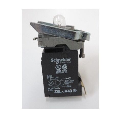 Harmony corps de voyant incolore lampe ba9s 230 v SCHNEIDER ELECTRIC ZB4BV43